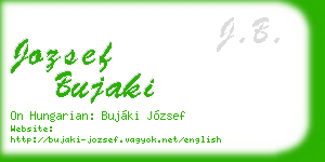 jozsef bujaki business card